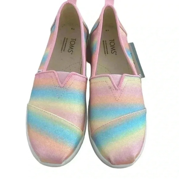 Kids Rainbow Glitter Shoes Size 5 New With Tags - Picture 7 of 10